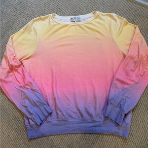 Wildfox Sunset Ombre Sweatshirt - Yellow, Pink, Purple